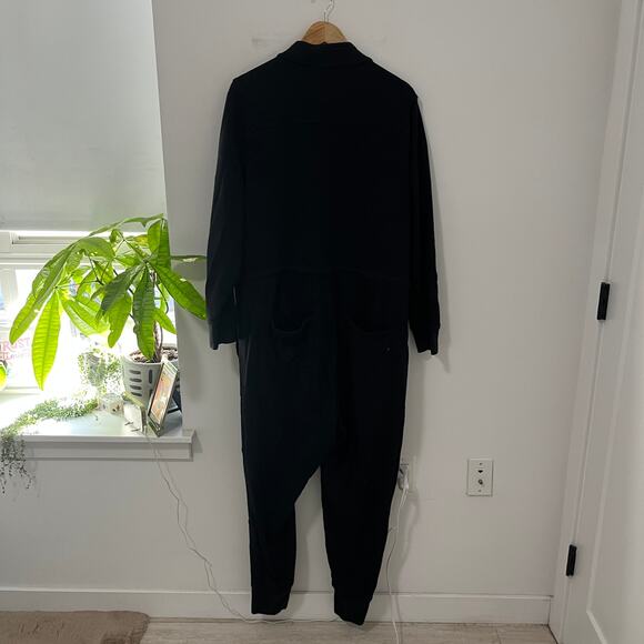 Good American Black Sweat Jumpsuit Size 6 / 3X - Picture 4 of 8